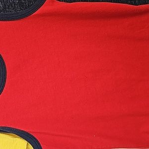 Red/navy trim  Garanimals tank cotton/ poly Size 5T